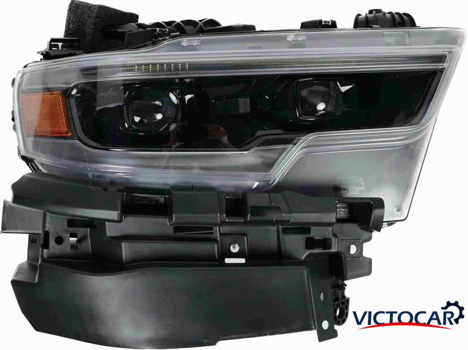 VICTOCAR  for Dodge Ram 1500 19-21 Full LED DRL Headlight Right Passenger Side
