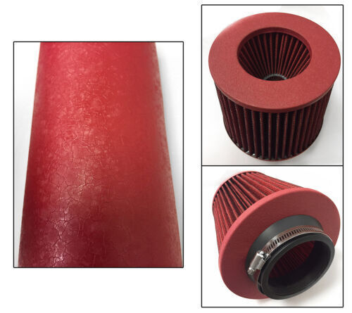 All Red Coated Air Intake Kit Filter For 2004-2007 Honda Accord 2.4L L4 Sulev