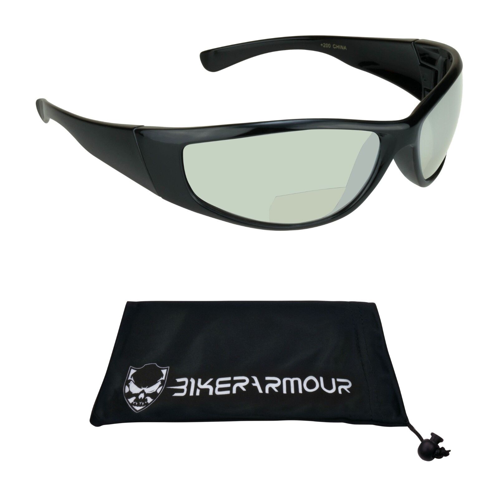 Wrap Bifocal Reading Sunglasses for Motorcycle Driving  +1.00 +1.50 +2.00 +3.00