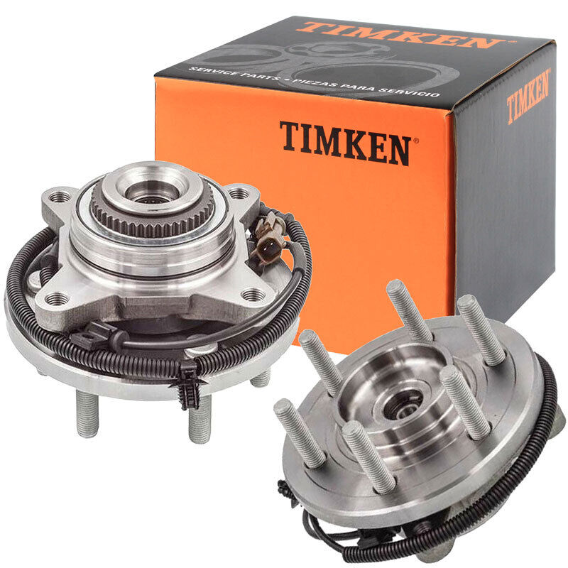 4X4 TIMKEN Front Wheel Bearing & Hub Assembly Set For 2015 2016 2017 Ford F-150