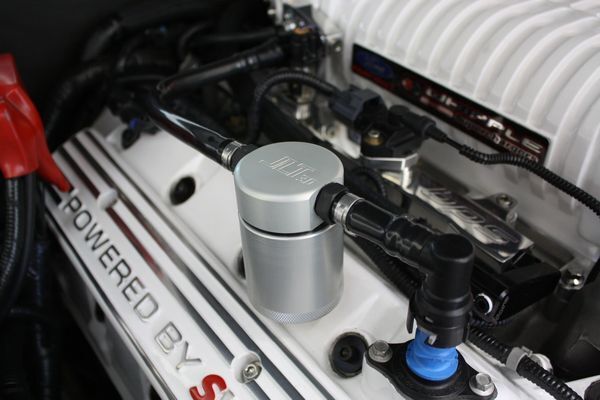 J&L Satin Oil Separator 3.0 Passenger Side Fits 07-14 Ford Shelby GT500 