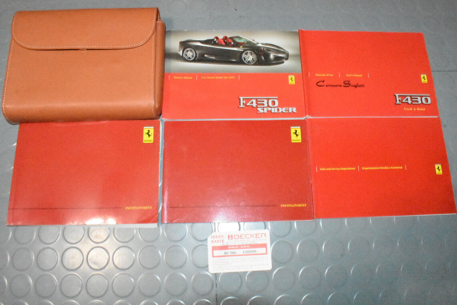2005 Ferrari F430 F 430 Spider Owners Manual - SET (Nice Set)