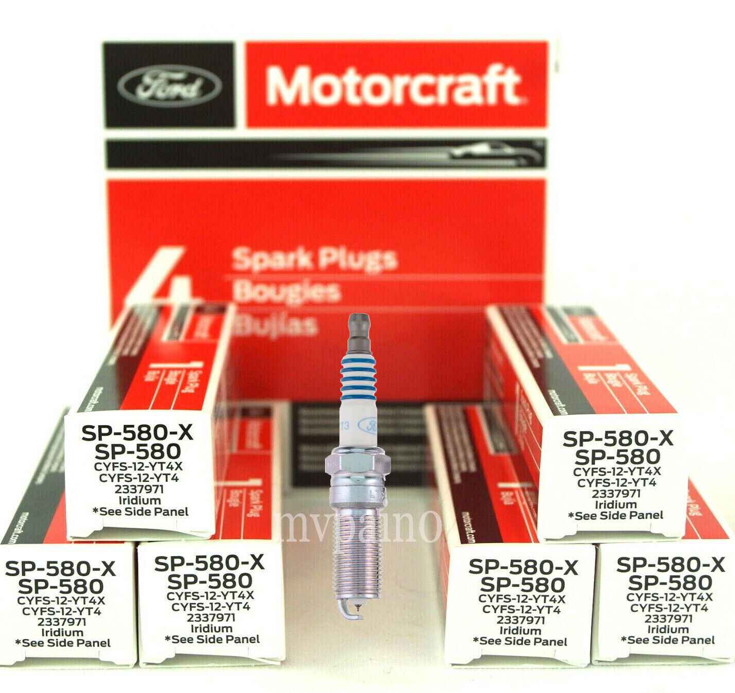 6Pcs Genuine OEM Iridium Spark Plug For Motorcraft SP534 SP580 SP580X CYFS12YT4X