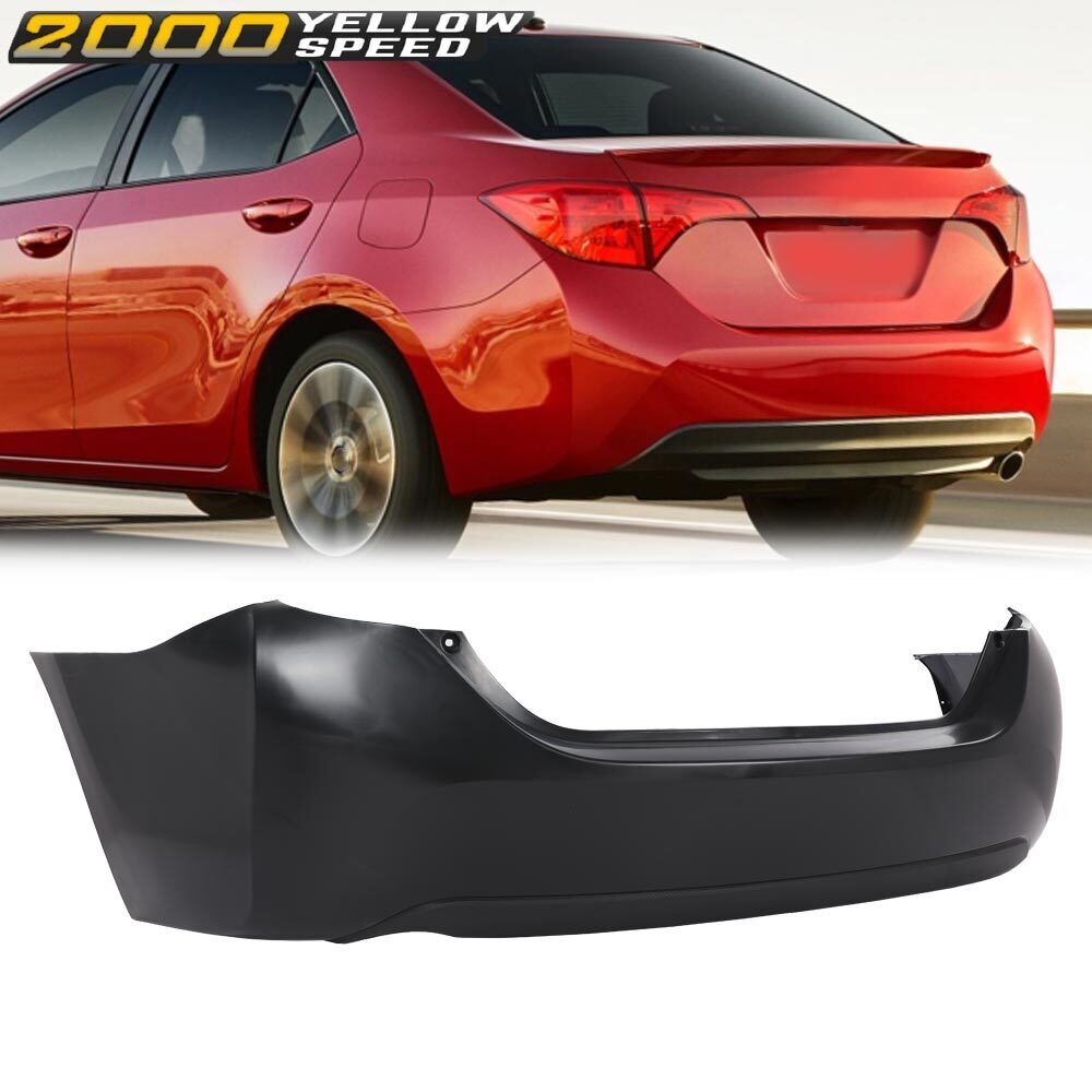 Rear Bumper Cover Replacement Fit for 2014-2019 Toyota Corolla Sedan 