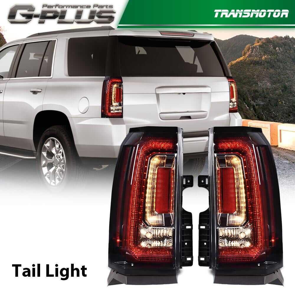 Fit For 2015-2018 Gmc Yukon Xl Tail Lights Taillamps Driver And Passenger Side