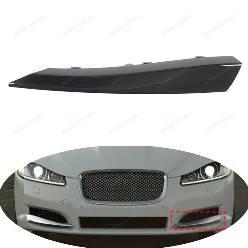 LH Black Front Bumper Side Grille Insert Cover Trim Fit For Jaguar XF 2012-2015