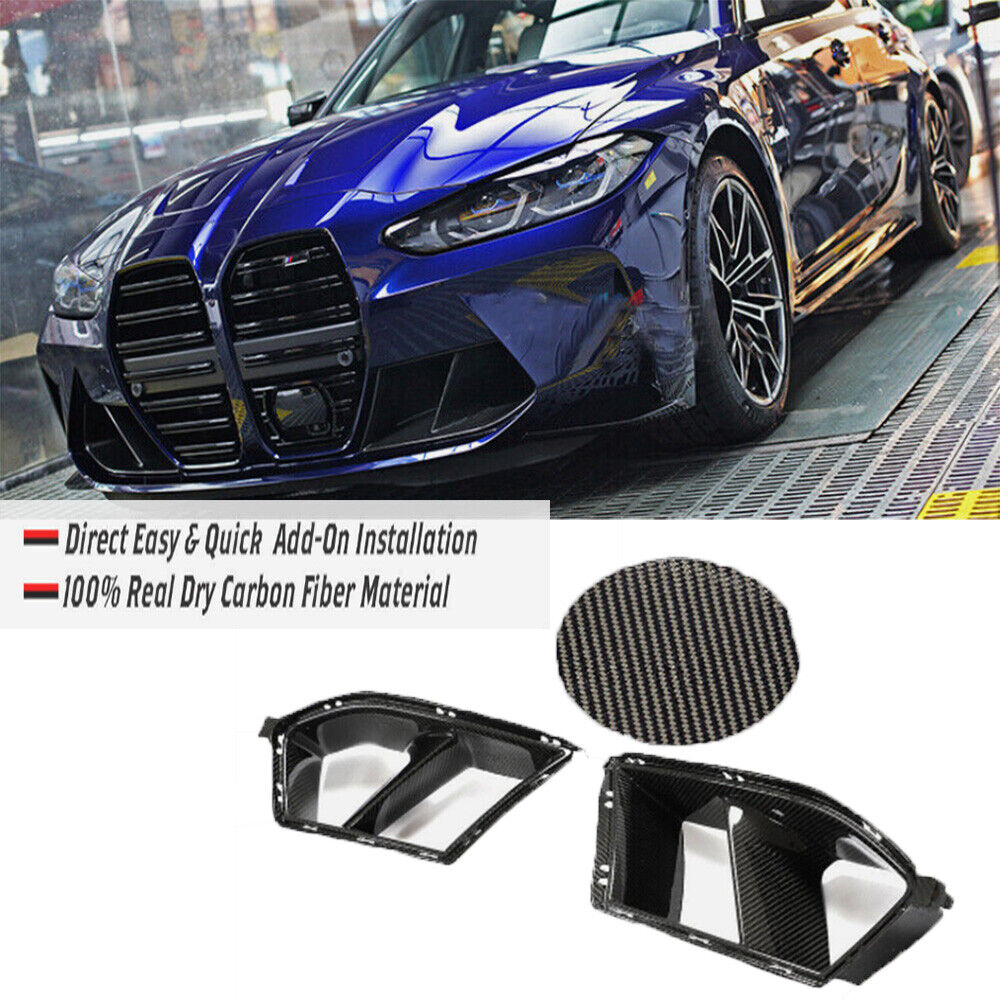 CARBON FIBER Front Air Inlet Duct Vent Replace For 2021Up BMW G80 M3 G82 G83 M4