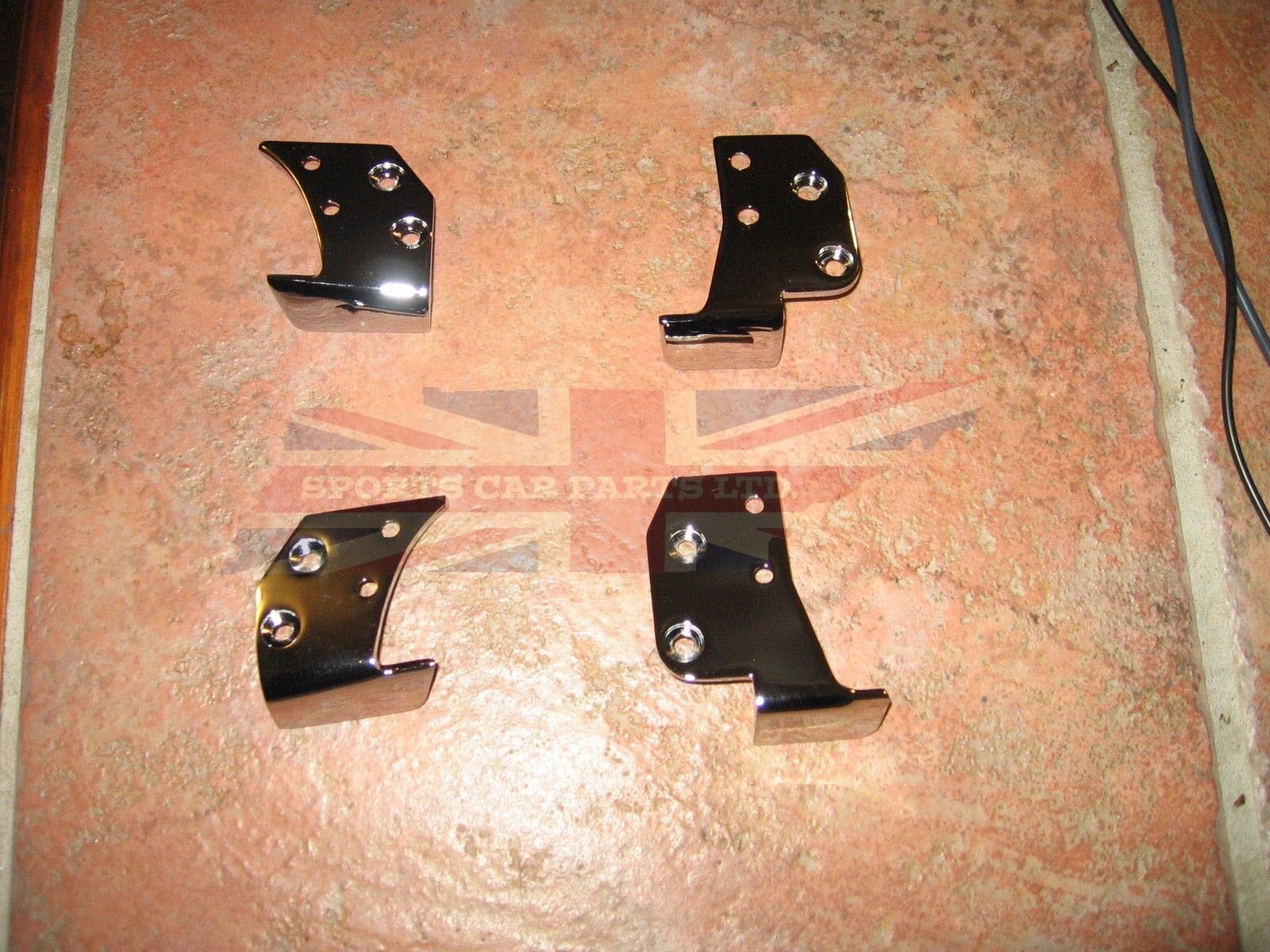 New Set of Door Cap Cappings Mounting Brackets MGB Roadster 1965-80