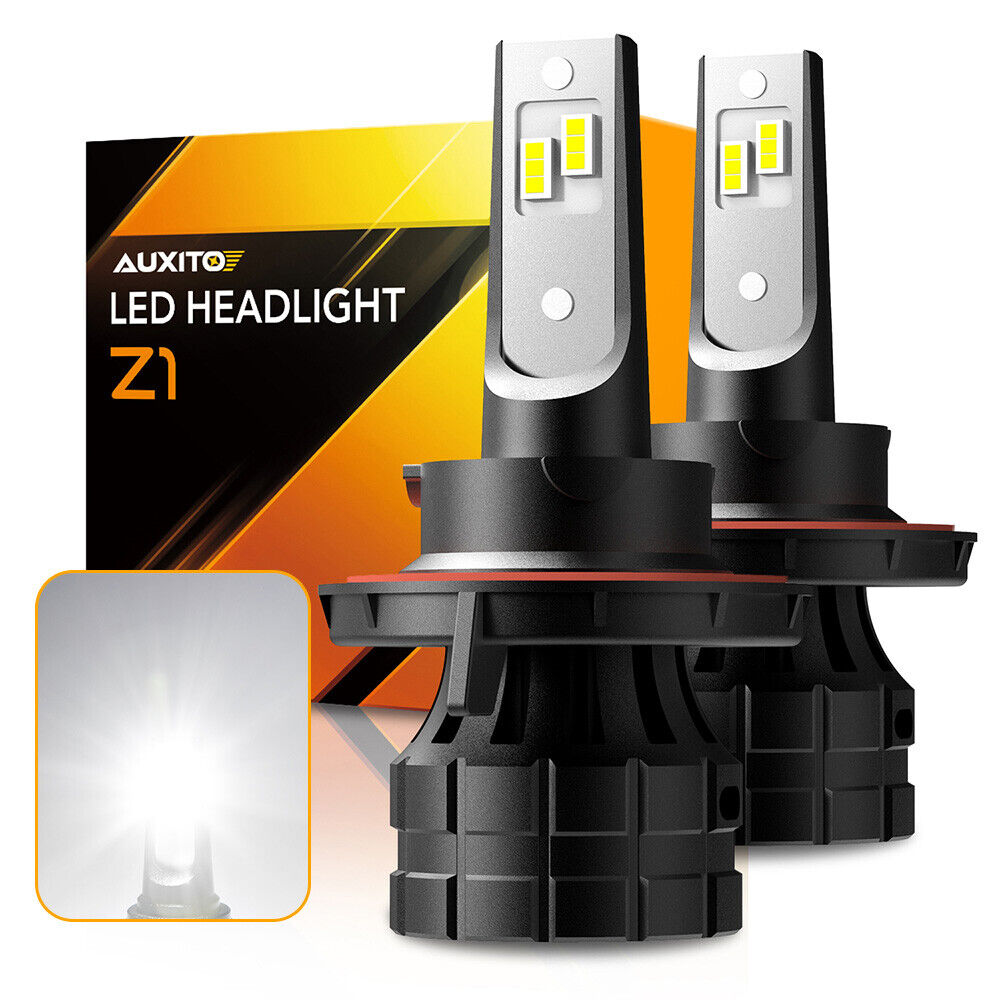 2X AUXITO H13 9008 LED Headlight Kit Bulbs High Low Beam Super Bright White Lamp