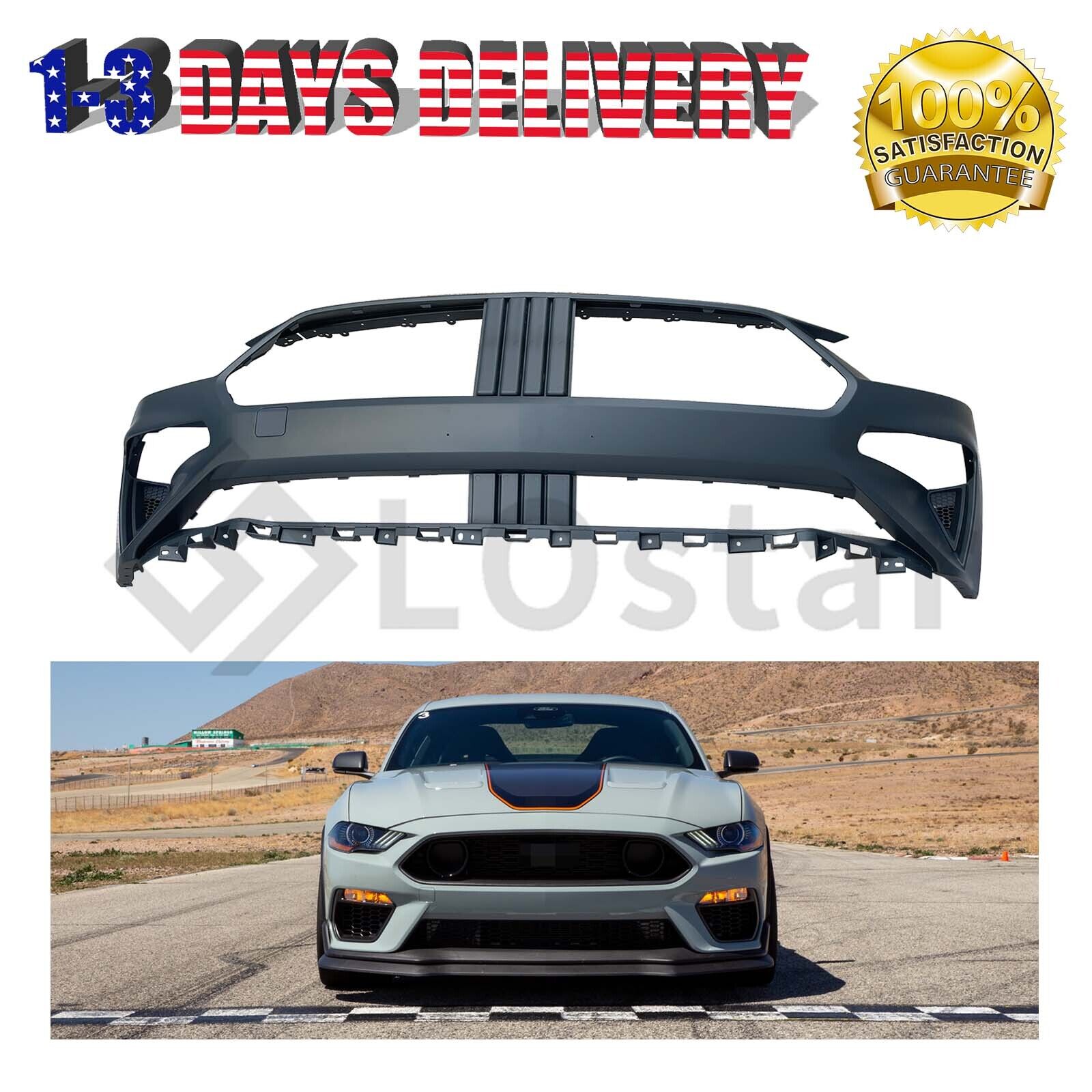 Front Bumper Cover W/ Tow Hook Holes Fits 2018-2021 Ford Mustang JR3Z17D957CAPTM