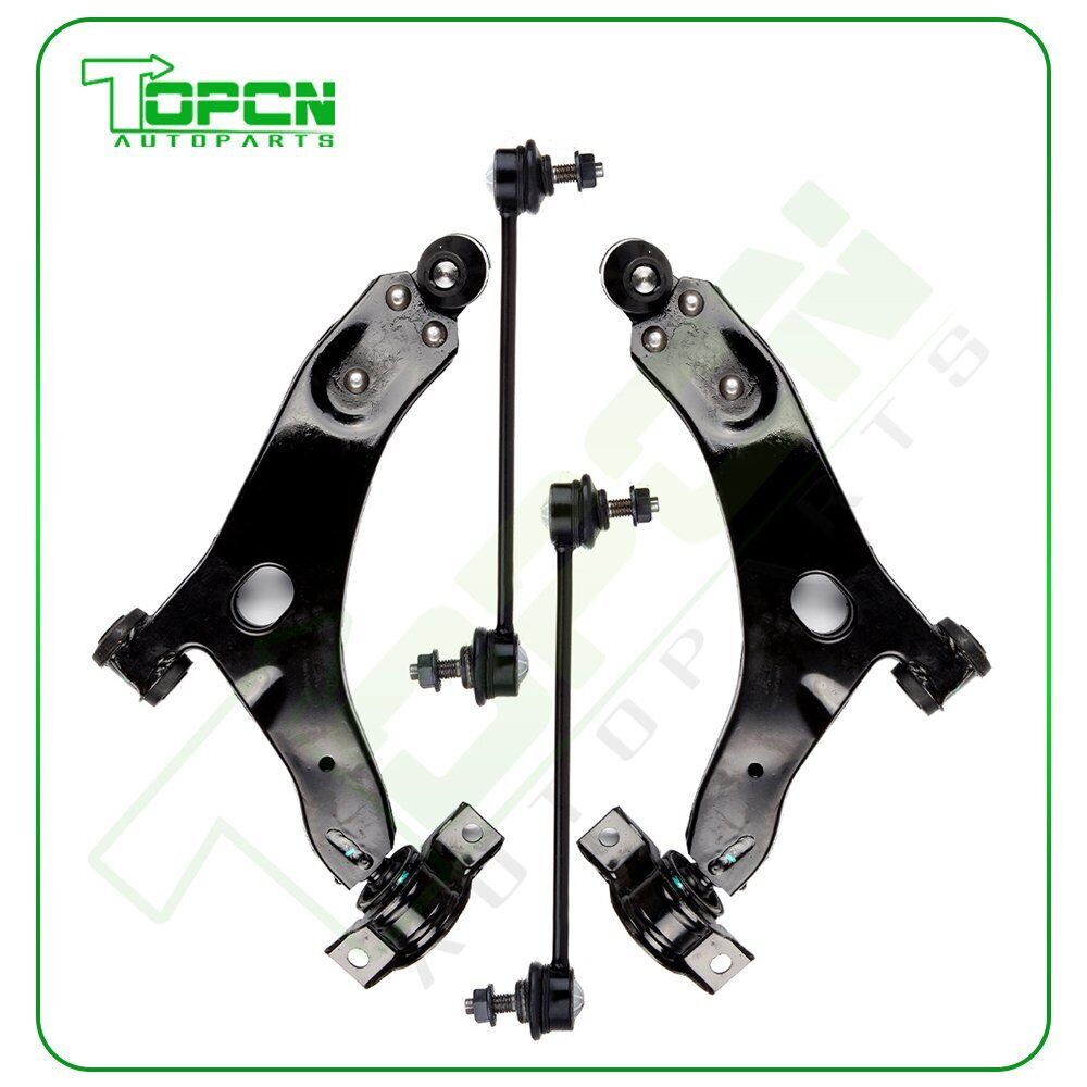 4Pcs Front Lower Control Arm with Ball Joints Sway Bar For 2004-2010 Ford Focus