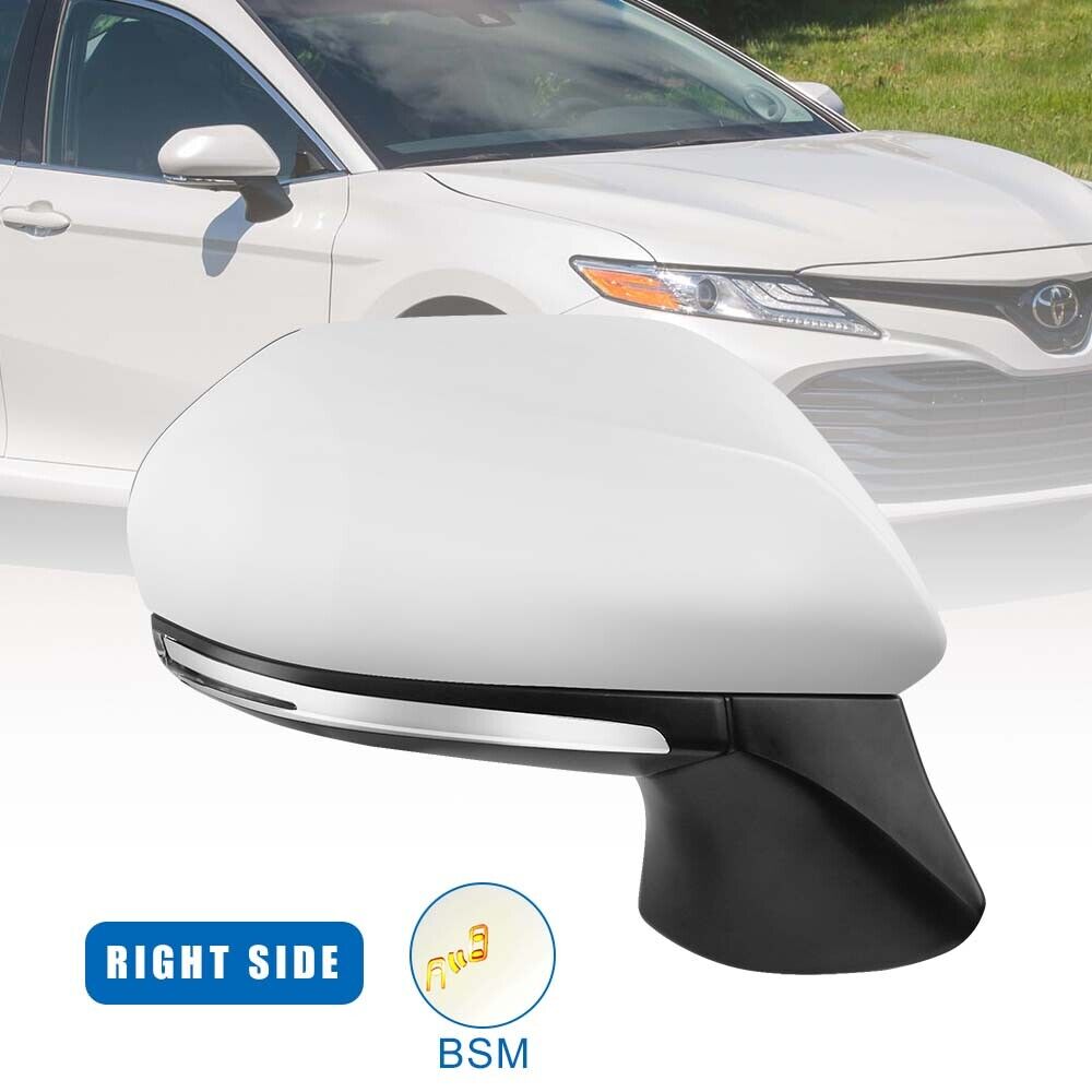 Right Passenger Side Power Heated Mirror w/ BSM For 2018-2020 Toyota Camry