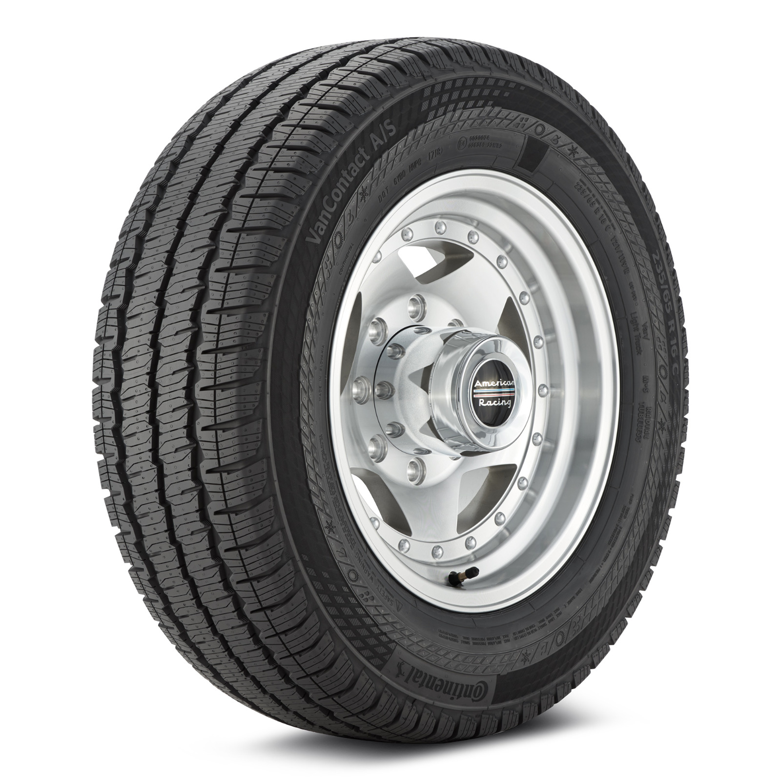 235/65R16C Continental VanContact A/S 121/119R 10PLY LOAD E M+S