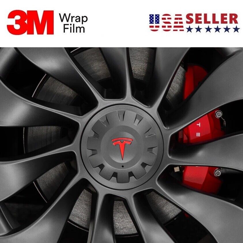 Tesla Model 3/Y/S/X Uberturbine / Cyberstream / Arachnid Wheel Decals Stickers