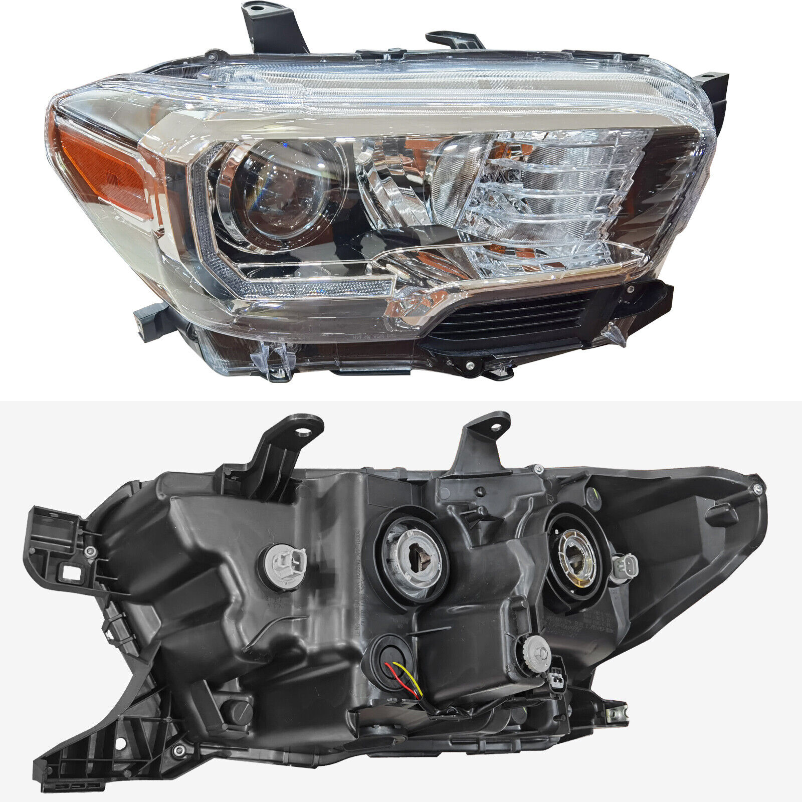 Left&Right Side Headlights Headlamp Projector For 2016-2019 Toyota Tacoma w/ LED