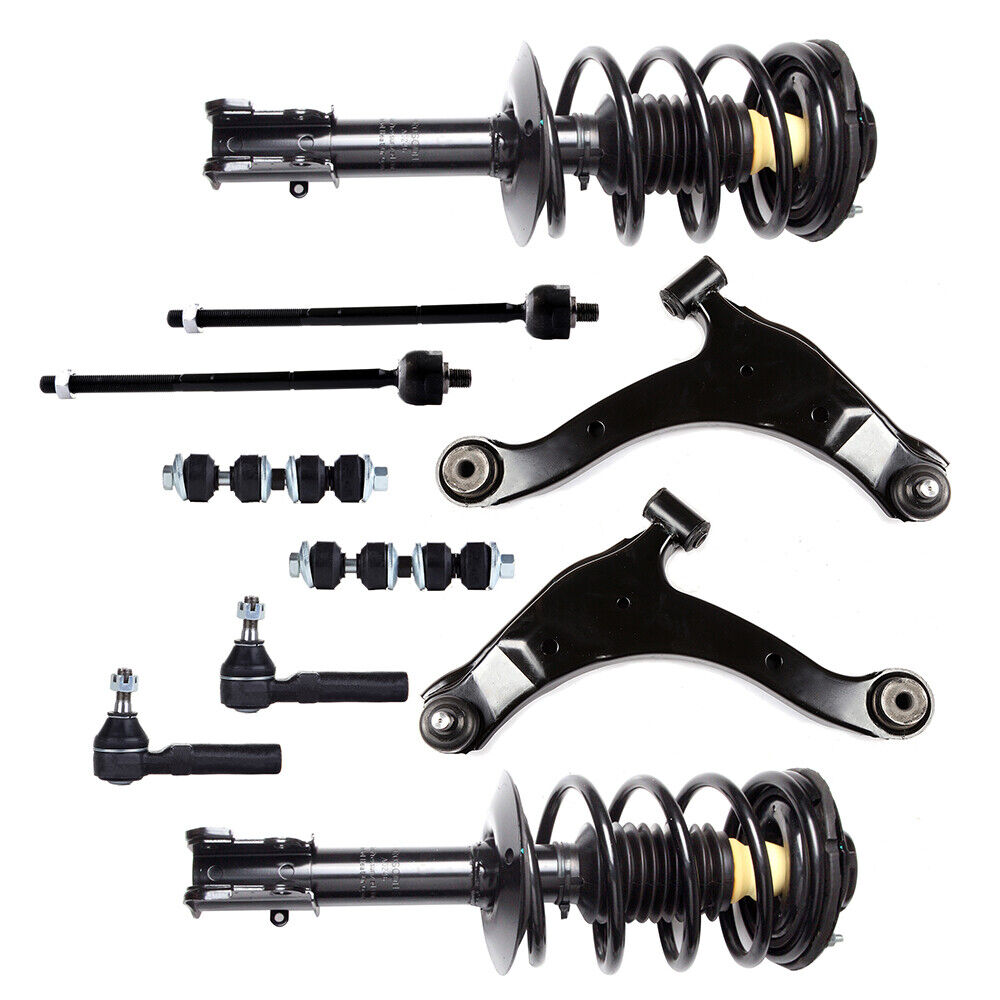 Fits 2001-2010 Chrysler PT Cruiser Front Struts & Control Arms & Tie Rods Kit