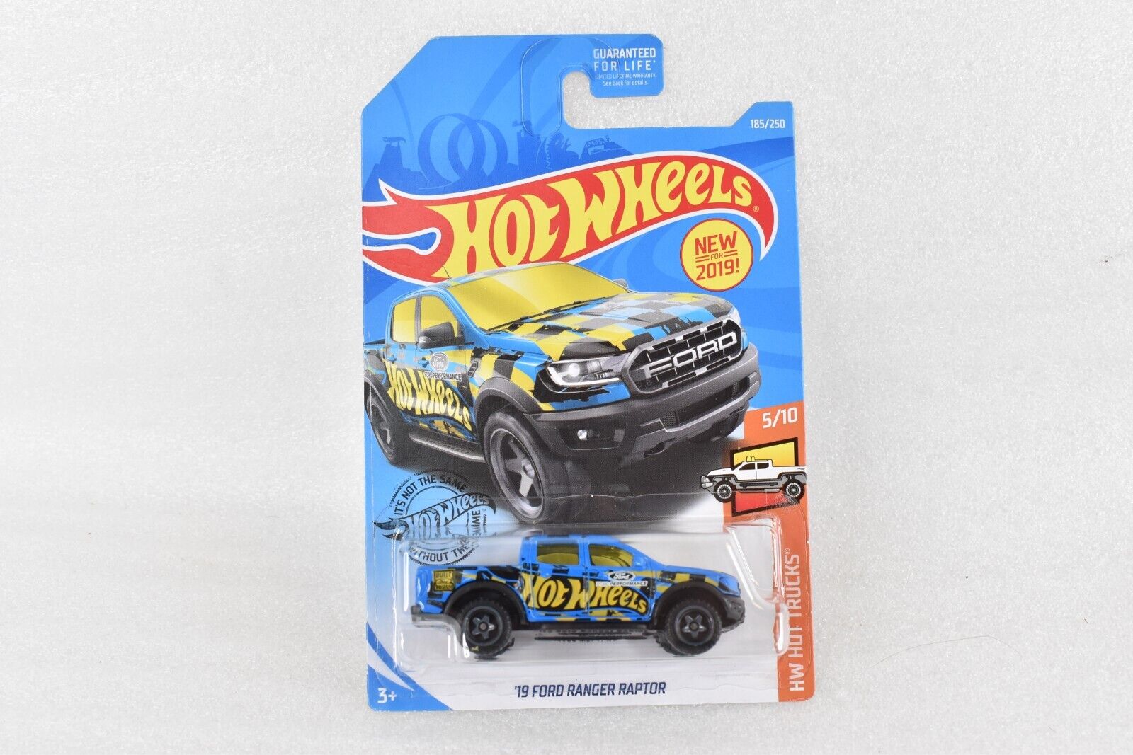 2019 Hot Wheels ~ \'19 Ford Ranger Raptor ~ HW Hot Trucks 5/10 ~ Card 185/250