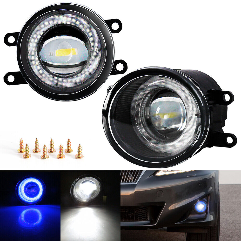 2PCS LED Fog Lights Bumper Driving Lamps For Toyota Corolla Camry Lexus Avalon