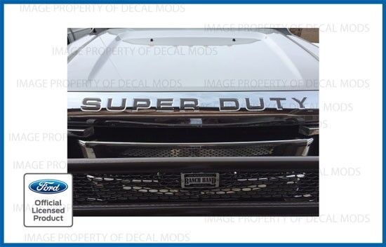 08-16 Ford Super Duty Grille Grill Hood Letters Inserts Decals Inlays Caribou