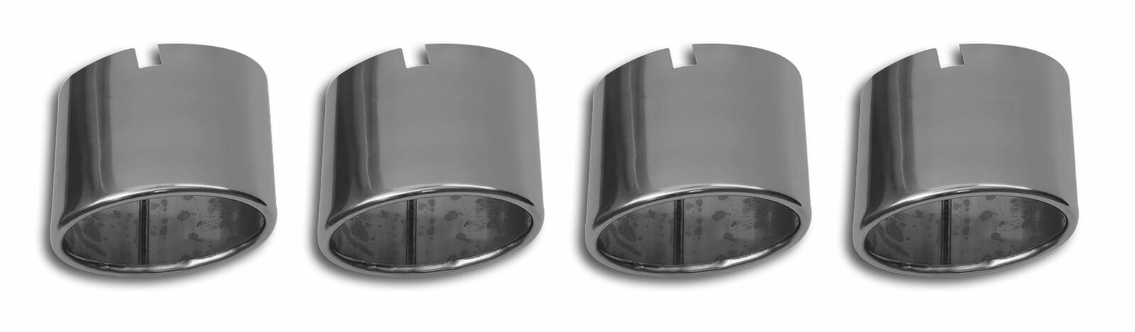 Corvette C5 Exhaust Tips Stock Polished Stainless Steel 4 Piece Set 1997-2000