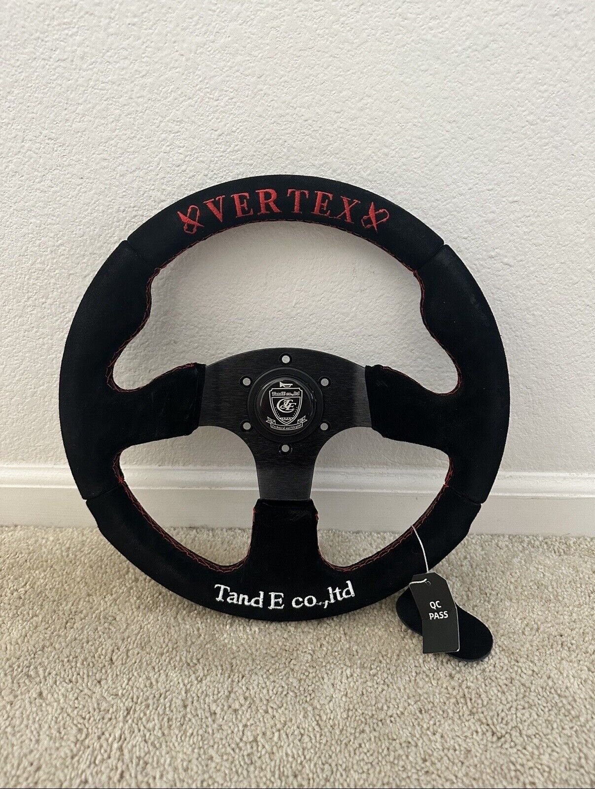330mm Dish Steering Wheel - Fit 6 hole Hub Like Vertex Nardi NRG Grip