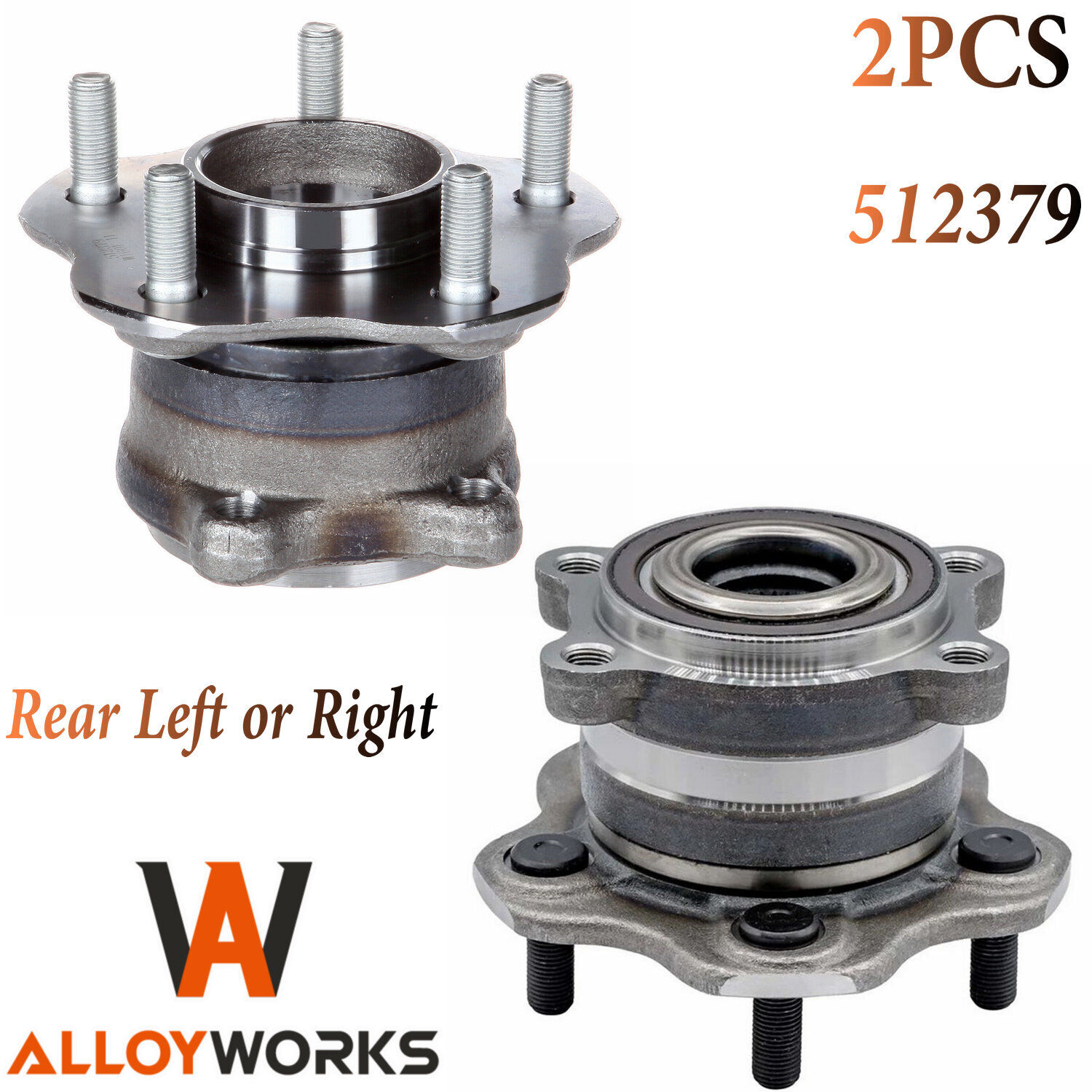 2PCS Rear Wheel Hub Bearings for 09-2020 Nissan 370Z / INFINITI Q50 Q70 3.7L