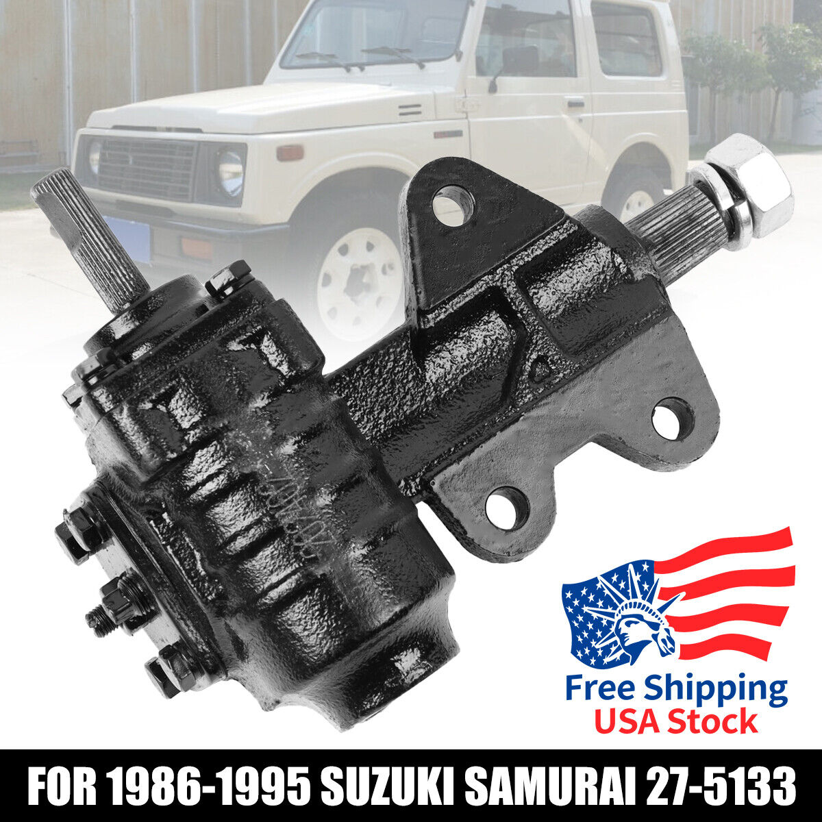 Manual Steering Gear Box 27-5133 For 1986-1995 Suzuki Samurai 1.3L 2-Door