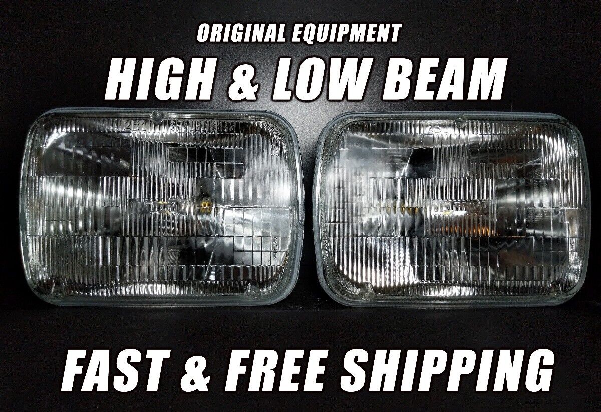 OE Front Halogen Headlight Bulb For Dodge Ramcharger 1981-1993 Low & High x2