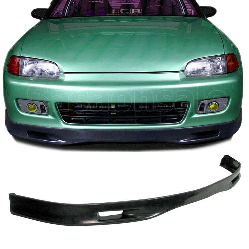 [SASA] Fit for 92-95 Honda Civic Coupe Hatchback SPN Style Front PU Bumper Lip