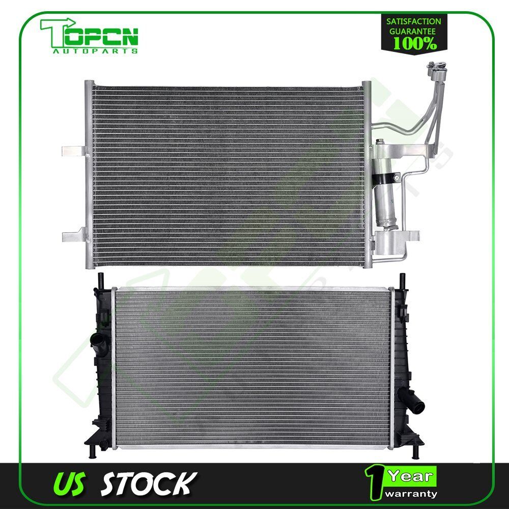 Fits 2004-2009 Mazda 3 Replacement Radiator & Condenser Assembly