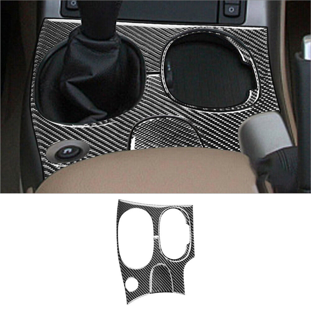 3Pcs Carbon Fiber Gear Shift Panel Cover Trim For Chevrolet Corvette C6 2005-07