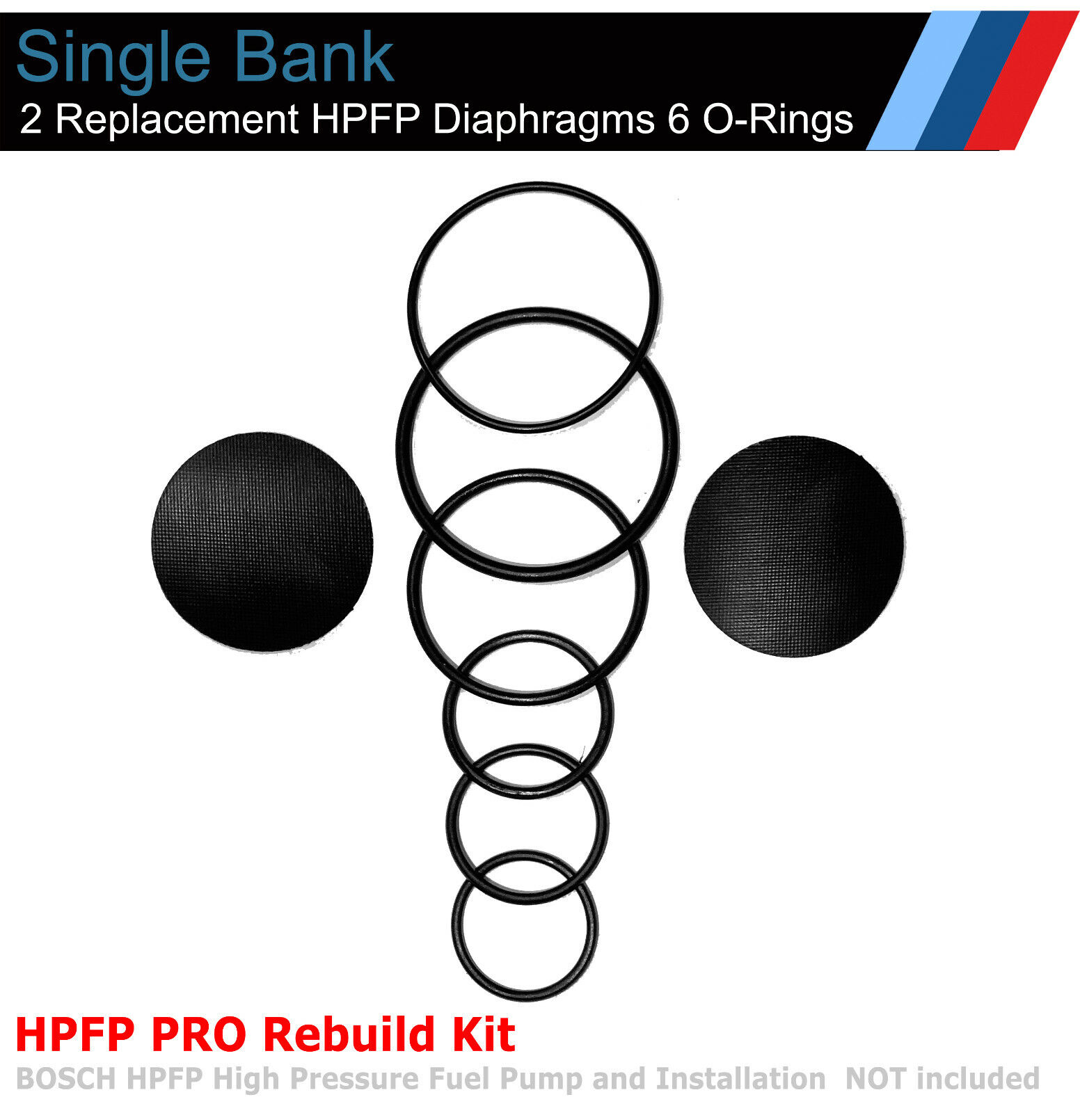 Pro HPFP Rebuilding Kit for BMW Phantom V12 N73 Bosch High Pressure Fuel Pump 