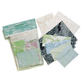 Geolopes: USGS Topographic Map Envelopes & Stationery made from real topo maps