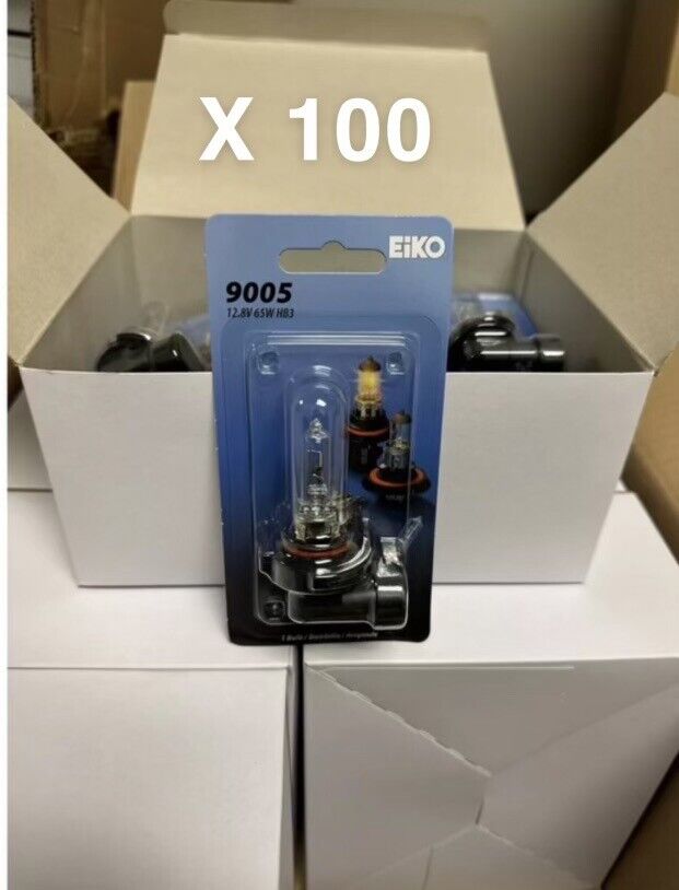 (100) Pack BULK Eiko 9005-BP Halogen Replacement Bulbs -  - 100 PCS