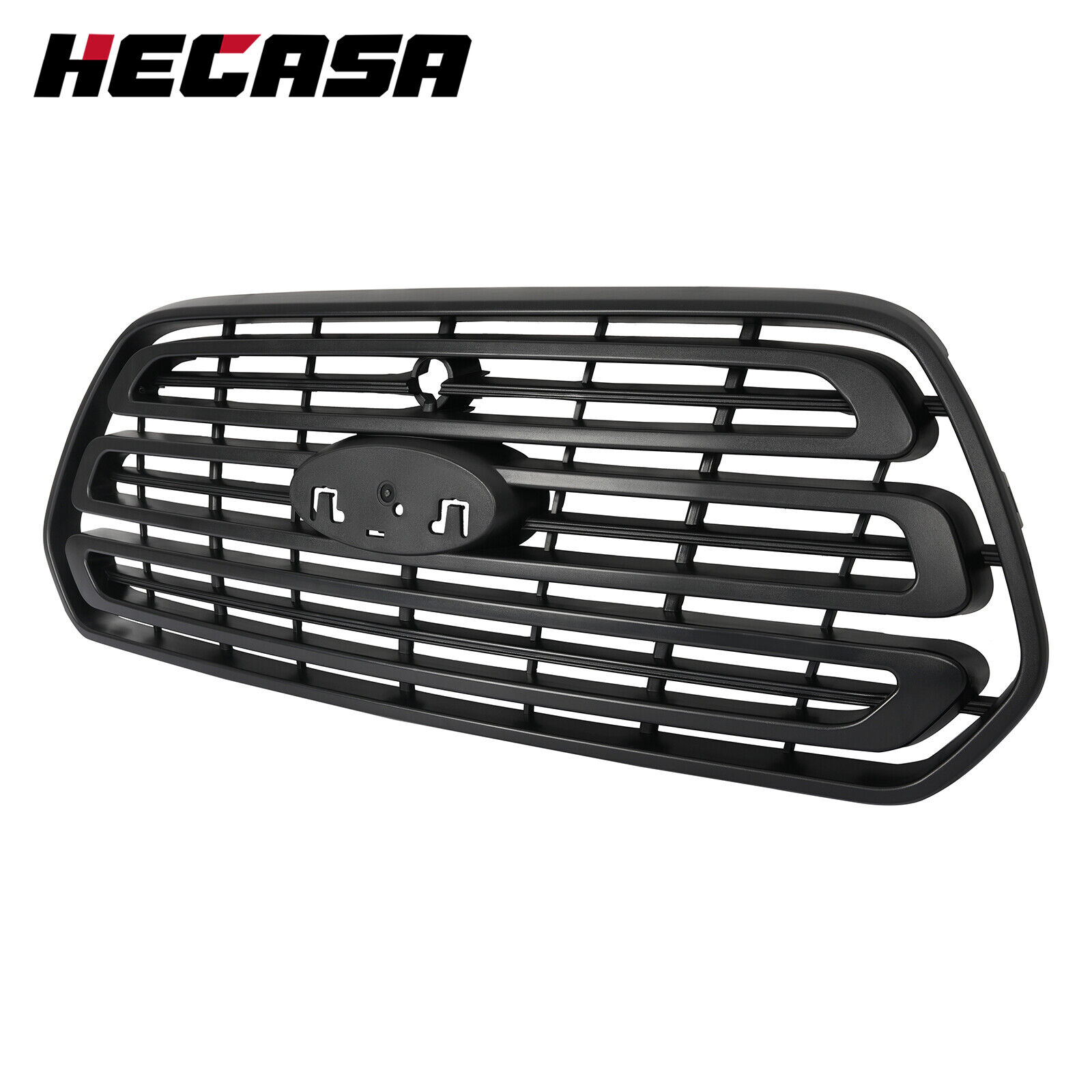 Hecasa Front Bumper Grille Grill Black For Ford Transit 150 250 350 HD 2015-2019