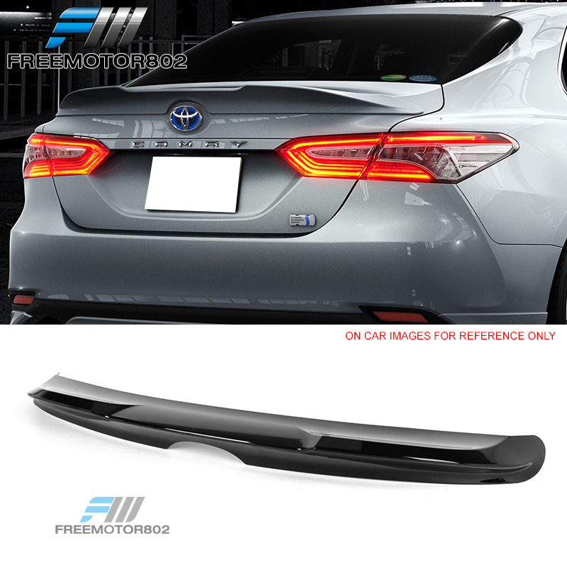 Fits 18-24 Toyota Camry T Style Trunk Spoiler Wing Glossy Black ABS