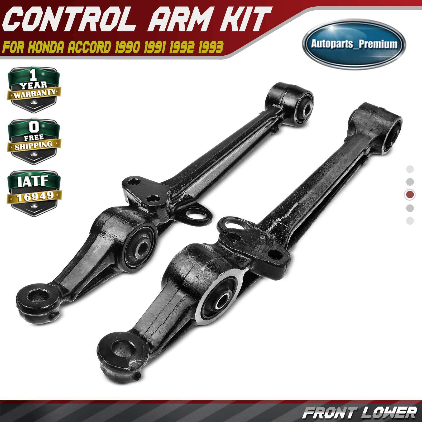 2x Front Left & Right Lower Control Arms for Honda Accord 1990 1991 1992 1993