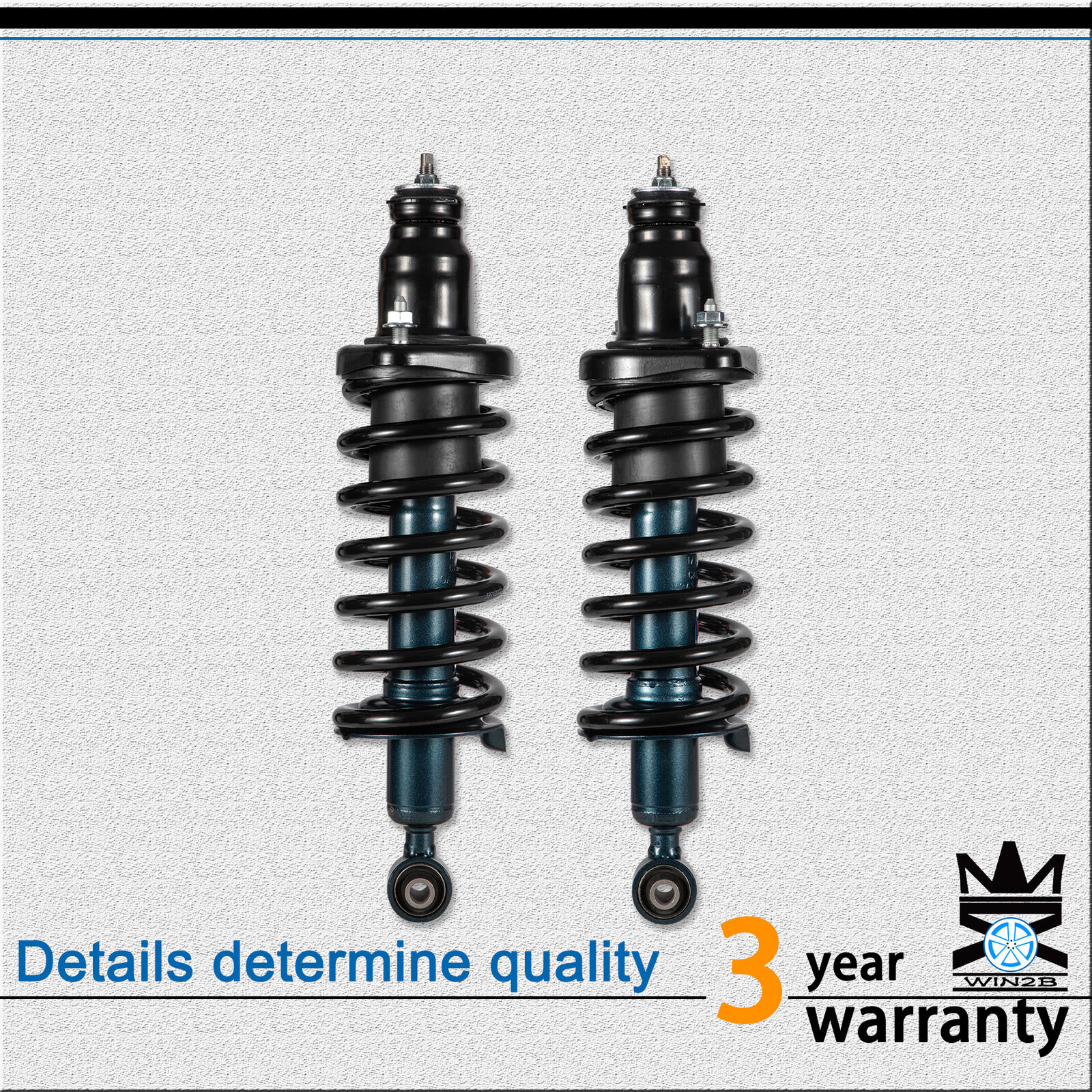 Fit 01-05 Civic 01-03 EL 2pc Rear Left+Right Shock Strut & Coil Spring Assembly