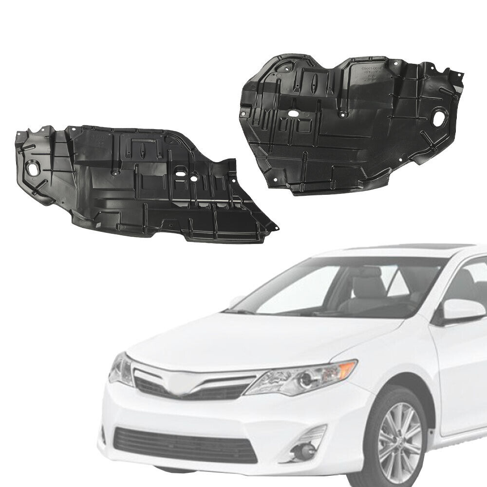 Fit For 12-14 Toyota Camry Front Engine Splash Shield Under Cover Left & Right 