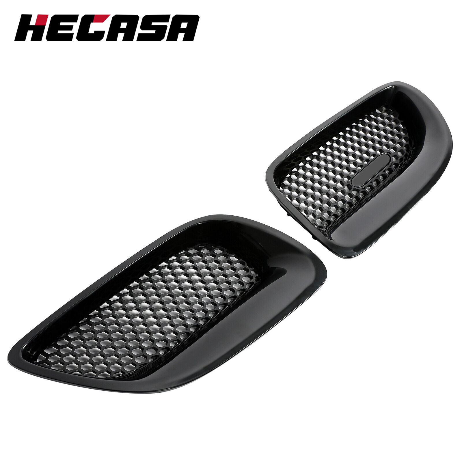 HECASA Pair ABS Front Bumper Grille Assembly Kit For Pontiac GTO 2004 2005 2006
