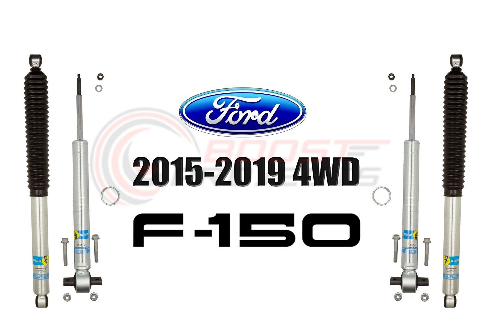 Bilstein B8 5100 Adjustable Front Shocks w/ Rear Set For 2015-19 Ford F-150 4WD