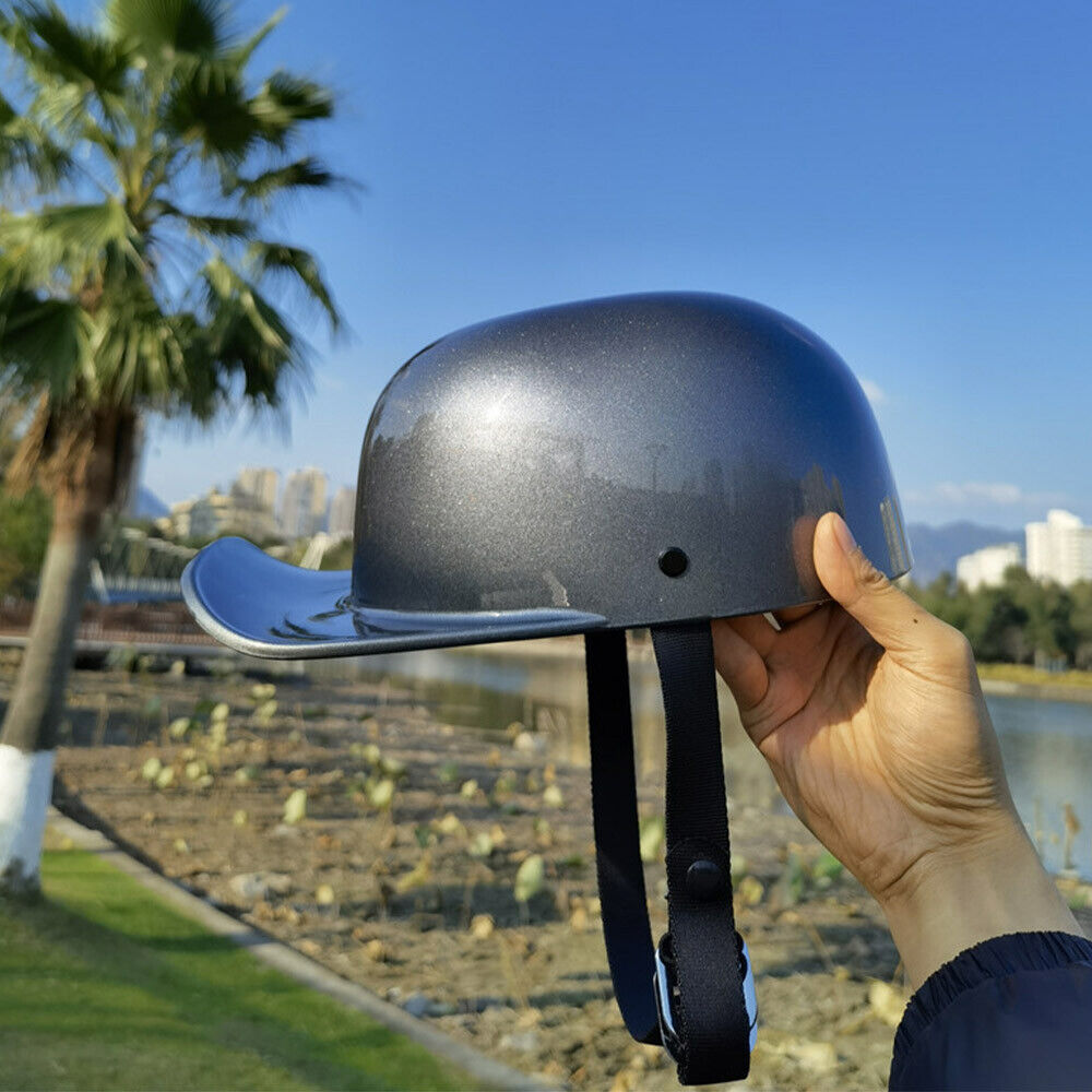 Unisex Vintage Baseball Style Cap Retro Motorcycle Helmet Retro Open Face Moped