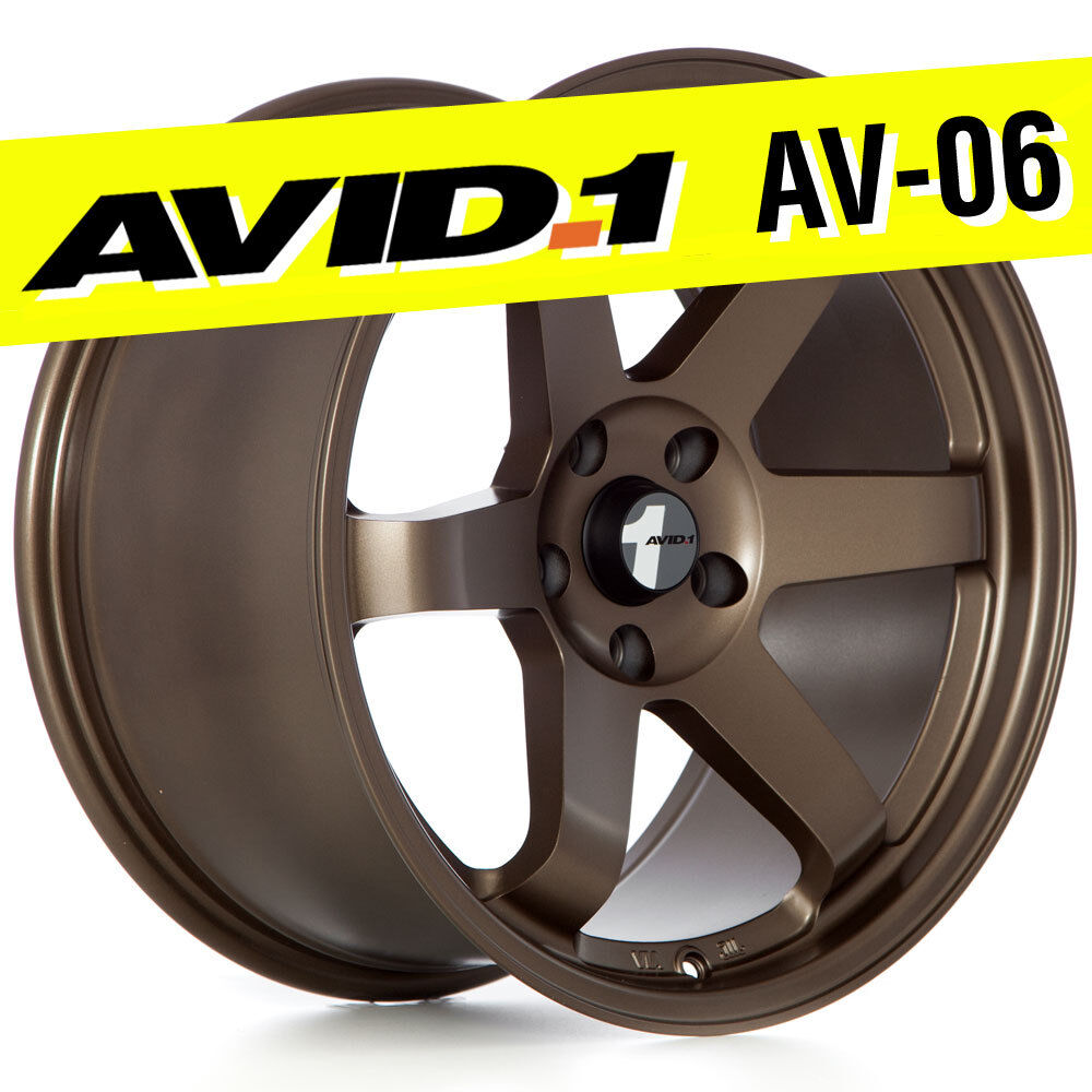 AVID.1 AV-06 18x9.5 Matte Bronze 5x100 +38 Wheel TE37 fits FRS BRZ GT86 WRX