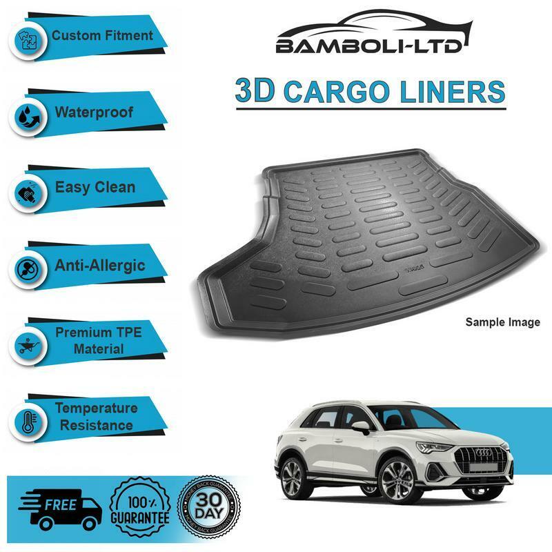Fit for AUDI Q3 SUV 2011-2019, Rear Liner Rubber 3D Cargo Trunk Mat