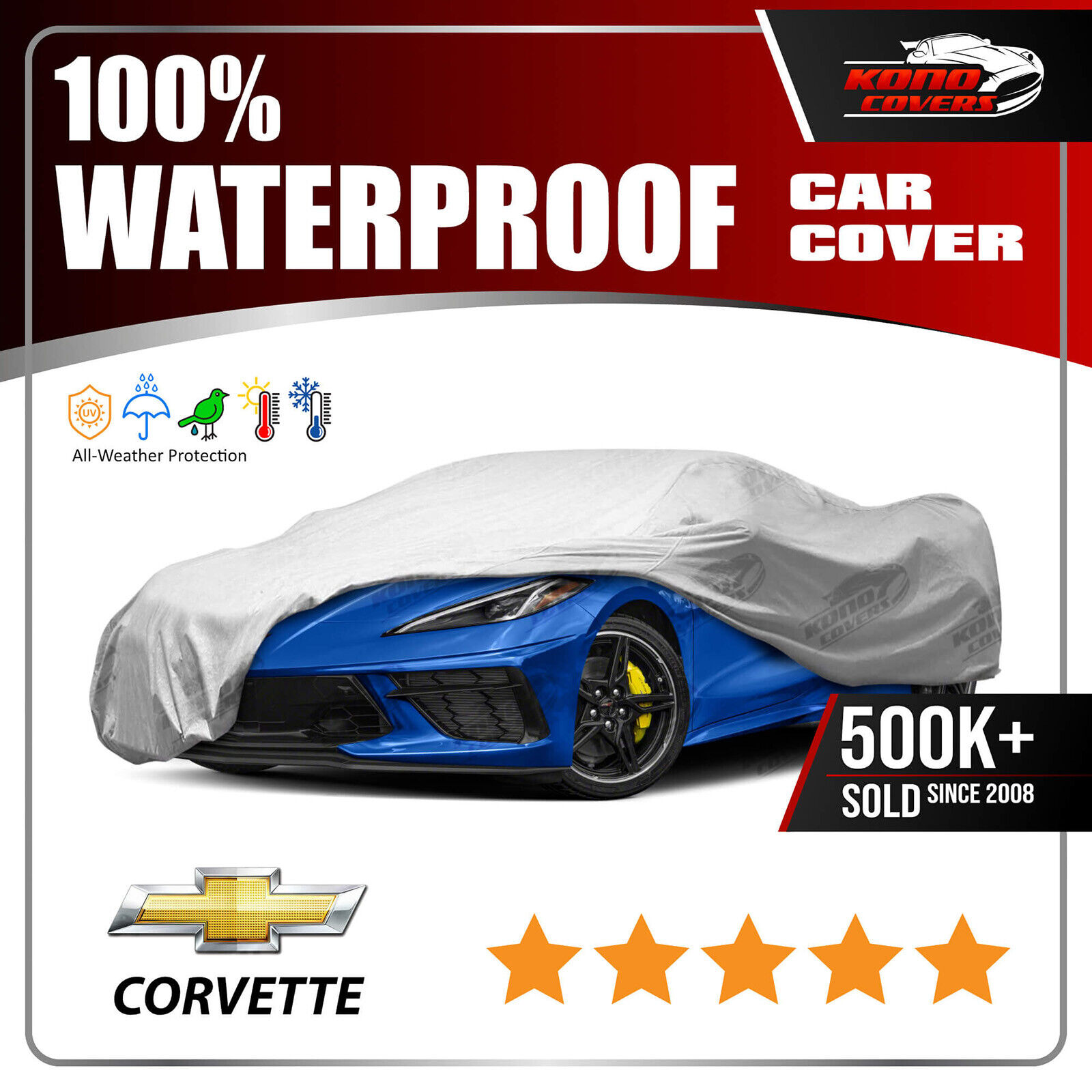 [CHEVY CORVETTE] CAR COVER - Ultimate Full Custom-Fit All Weather Protection