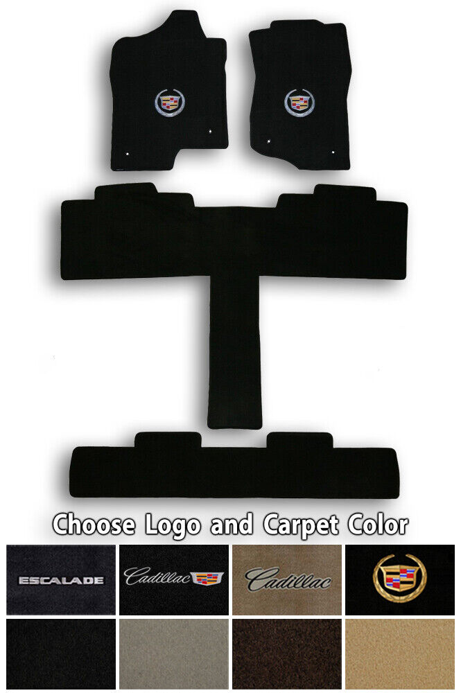 Cadillac Escalade 4pc Classic Loop Carpet Floor Mats - Choose Color & Logo