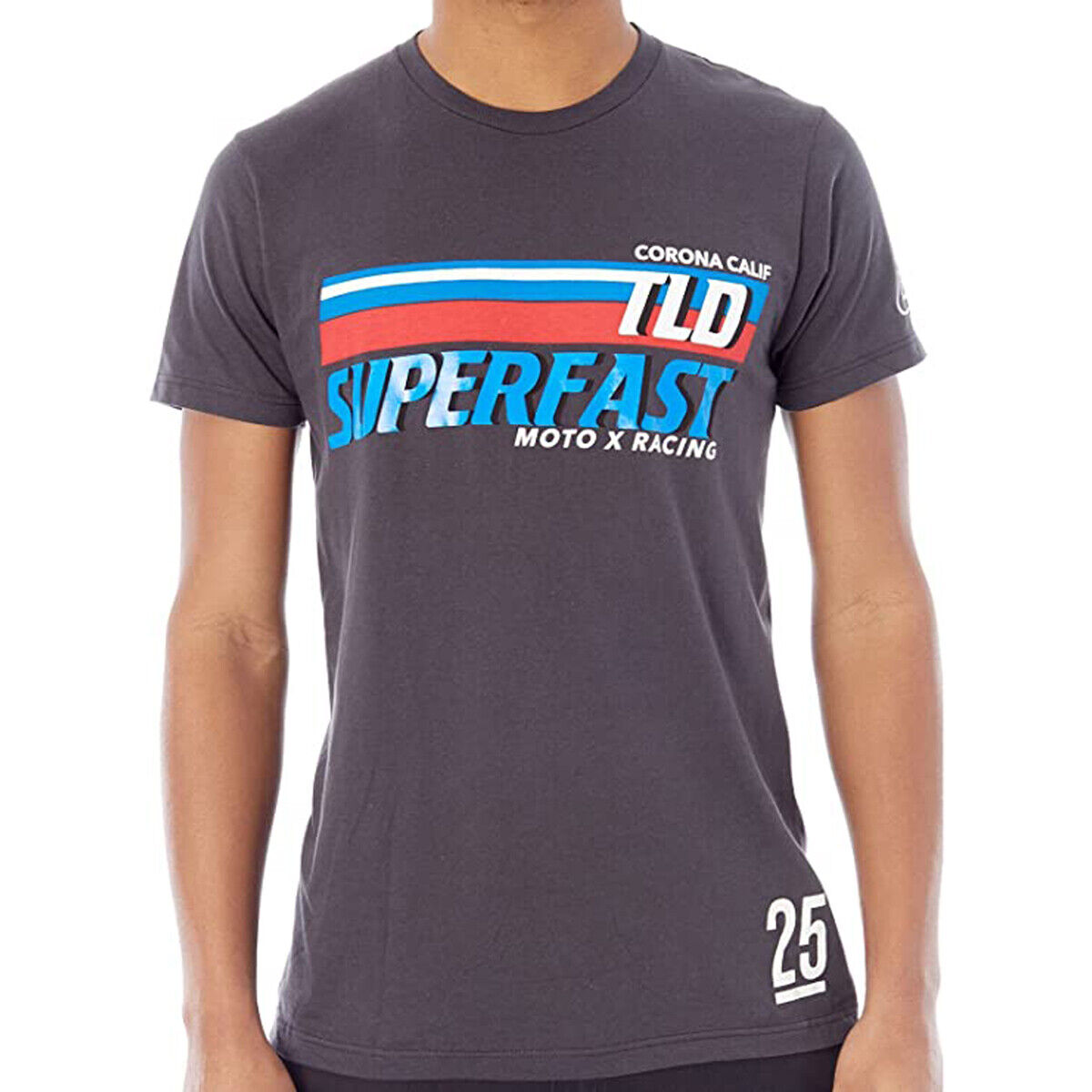 Troy Lee Designs TLD Superfast Men\'s SS Short Sleeve Tee T-Shirt Black Large LRG