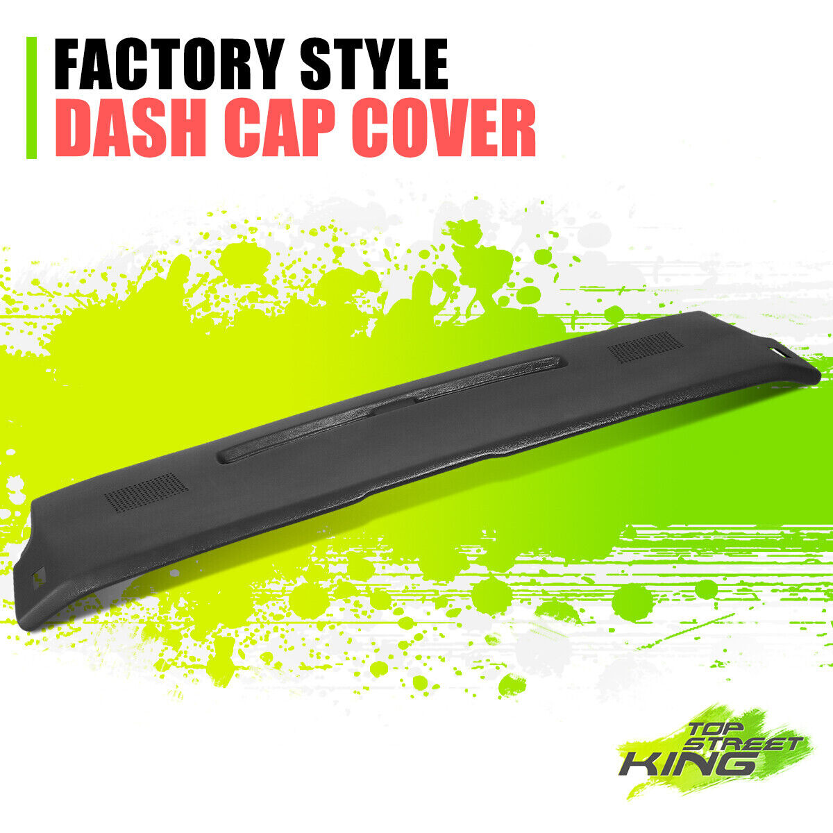 Front Molded Dash Dashboard Cap Cover Overlay Pad for Chevy Camaro 84-92 Black