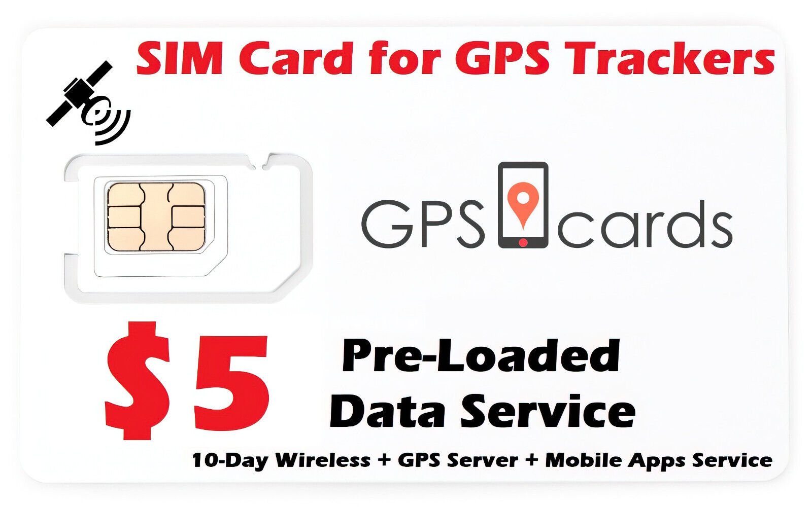 SIM CARD for Real-time GPS Tracker Tracking Device GSM Car/Motorcycle Anti Theft