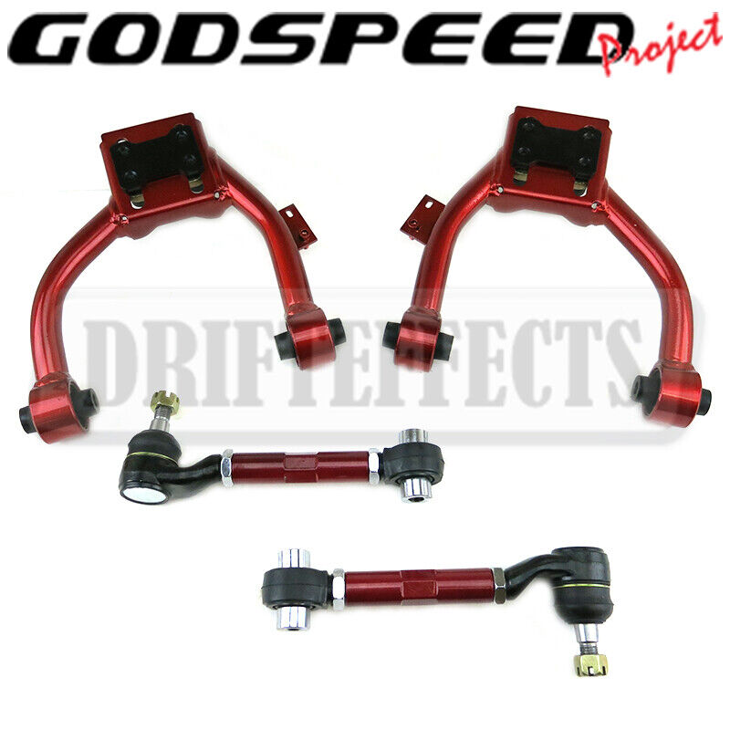 For Accord 03-07 / 04-08 Tsx Godspeed Adjustable Front Rear Camber Arm Kit Set
